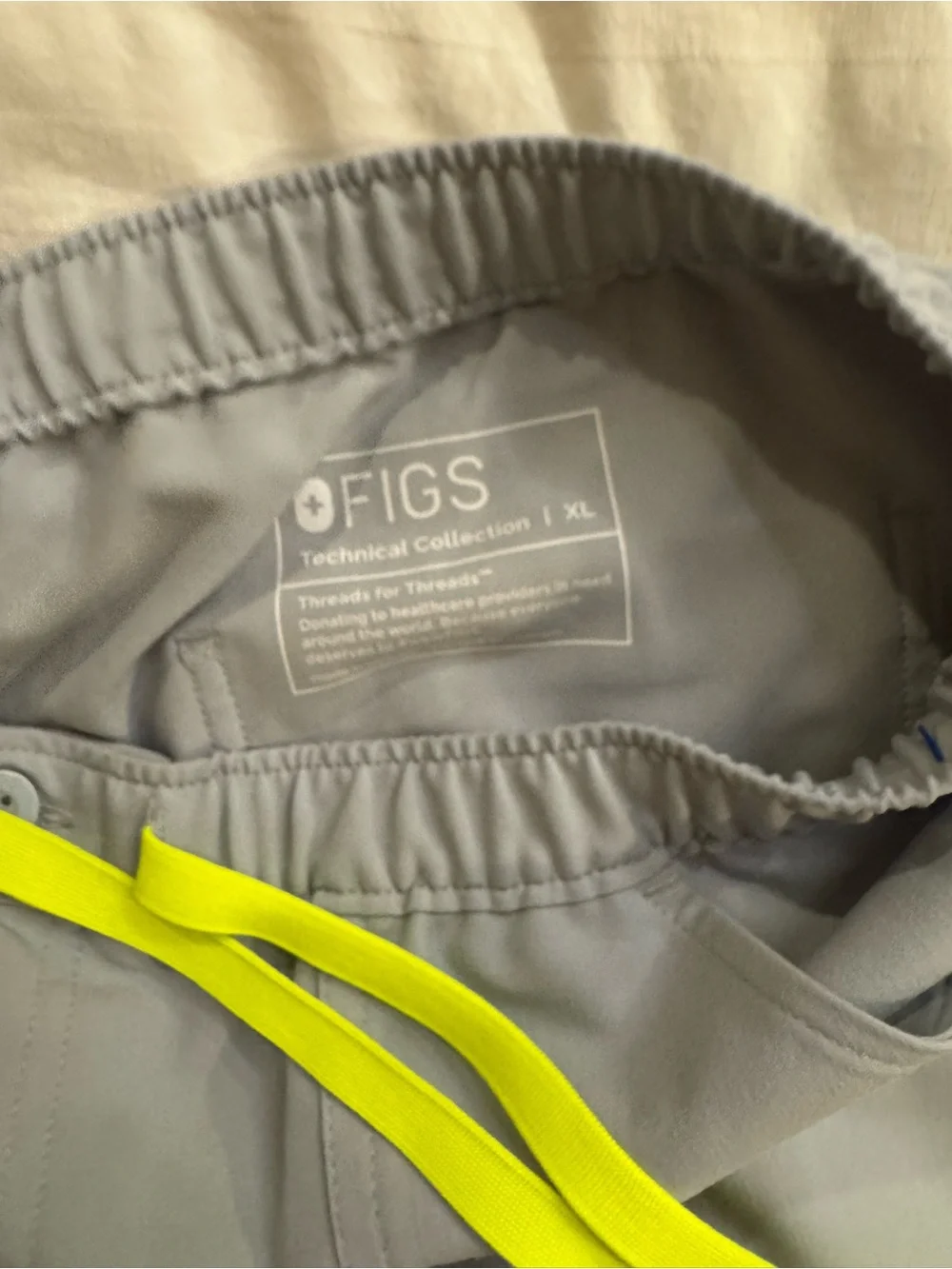 FIGS Men's Cairo Cargo Scrub Pants in the limited edition color Slate.